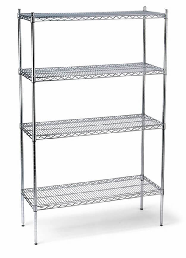 GATTO 4-Tier Chromed Wire Shelving - 1200x450x1800mm – catscatering